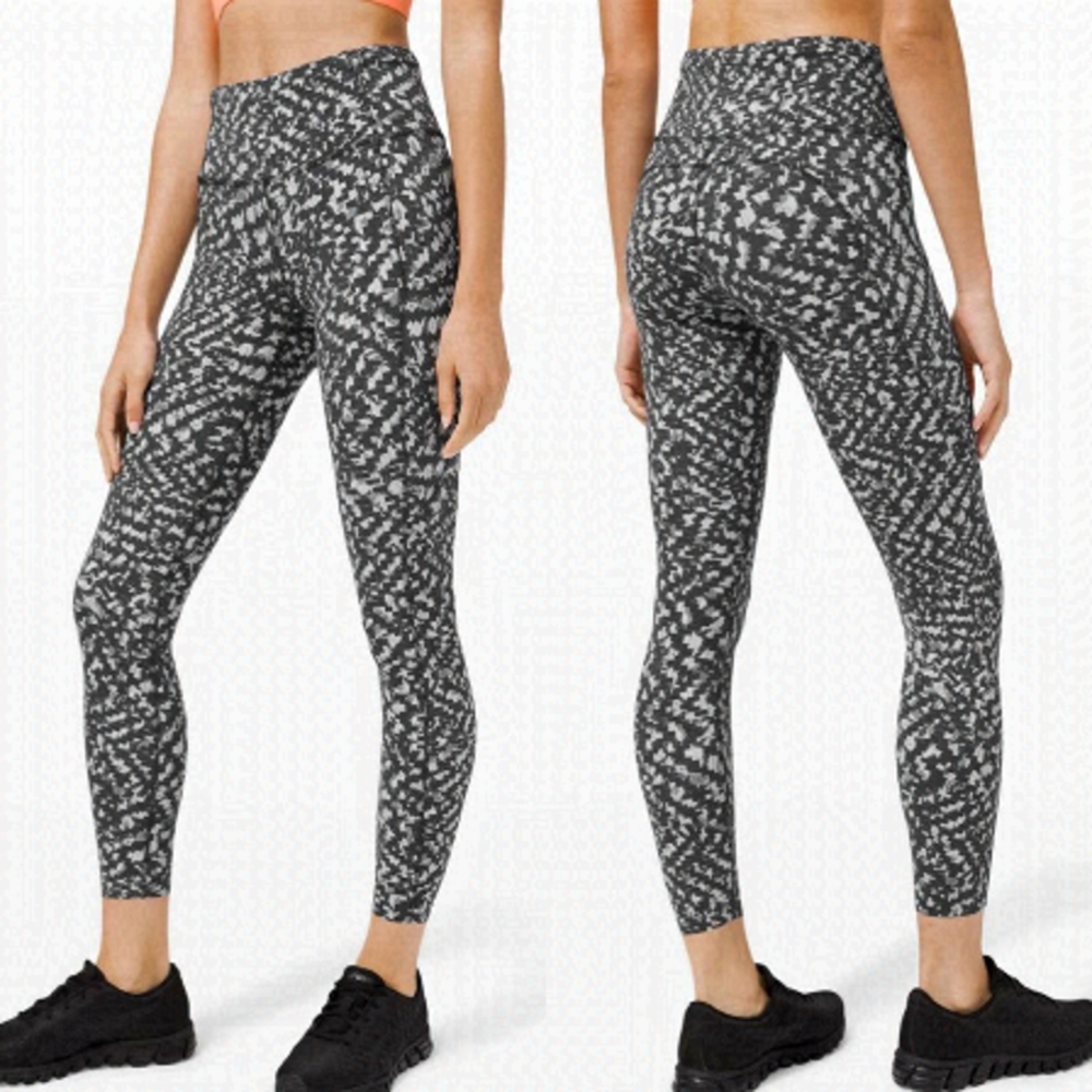Lululemon Fast & Free Tight II 25" Non-Reflective Nulux
Pace Lace Graphite Grey